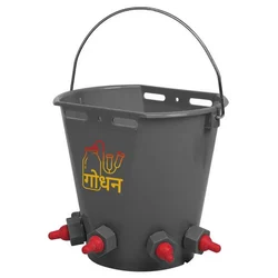 Godhan Milk Feeding Bucket For Goat ,Calf With 5 Nipples