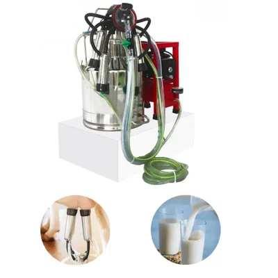 Godhan GS-120 Oil Stainless Steel Milking Machine for 4 to 5 Cows with Free Accessories and  1 Year Warranty