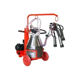 Premium 25L (Model : GMT-150) 0.5 HP Single Bucket Trolley Type Milking Machine With 150 LPM Pump, 20 Feet Vacuum Pipe