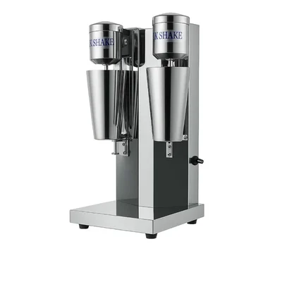 Commercial Double Head Electric Milk Shaker with 2 Speed, Stainless Steel 304 Body