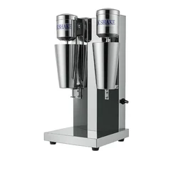 Commercial Double Head Electric Milk Shaker with 2 Speed, Stainless Steel 304 Body