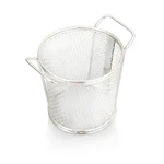 Mini Serving Tapered Double Handle Basket Round Shape with S.S. Body