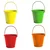 Versatile Mini Bucket Durable & Compact Storage Pail for Crafts, Garden & Party Decor(Pack of 4)