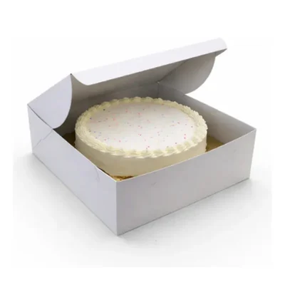 100 Pcs, 10x10x4 Inch Cake Box For Mini cakes, Pastries || Ideal for Bakeries, Cake Shops, Cafes and Takeaway