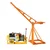 UTC 500 Kg Capacity 90 Kg Frame & 10 Feet Boom Mini Crane With 5 HP Electric Clutch Winch, 50 Meter 8 mm Wire Rope