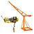 Crown Power 500 Kg Capacity 55 Kg Frame Mini Crane With 360° Rotation, 3 HP Electric Clutch Winch, 8 mm 40 Meter Rope 