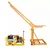 Heavy Duty 500 kg Capacity 360° Mini Crane with Electric Clutch Winch, 5 HP Motor-50 Meter 8 mm Wire Rope 