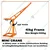 Heavy Duty 500 kg Capacity 360° Mini Crane with Electric Clutch Winch, 5 HP Motor-50 Meter 8 mm Wire Rope 