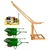 HT 500 kg Mini Crane 360° With 3 HP Electric Clutch Winch, 8 mm 50 Meter Wire Rope & 2 Wheel Barrow Trolley With Chain
