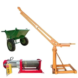 Crossbee 500 kg Capacity 360° MiniCrane With Electric Winch, 3 HP Motor, 50 Meter Wire Rope & 1 Pcs Double Wheel Trolley