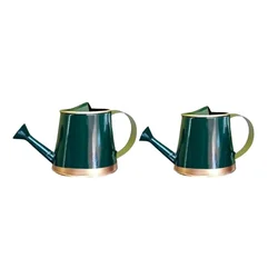 Ecofynd Mini Garden Watering Can for Kids' Use - Green Color - Pack of 2 (EC19016-GRN)