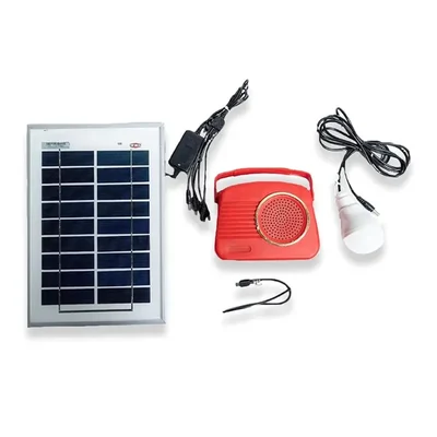 Solar Universe India Mini Home Light with 5 Watt Solar Panel, 1 LED, FM Radio, Mobile Charger