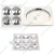 Premium Quality Set of 6 Mini Idli Tray for Restaurant Type Square Shape 6 Tray Gas Operated Idli Steamer