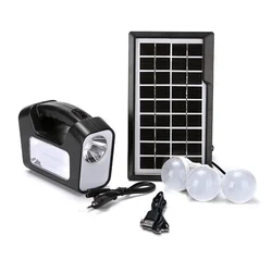 Mini Inverter Solar Home Lighting System with LED and 100W SMD Tube Light, Solar Panel and 3 Bulbs for Home, Outdoor Use