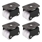 Prakash Pack Of 4 Mini Light Sixer Swivel Type Caster Wheel