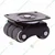Ackwheel 4 Pcs 25 mm TPR Mini Moving Six Castor Wheel , 175 Kg Load Capacity,14 Gauge Steel Plate & 30 mm Overall Height