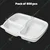 800pcs, PARAS 3 Compartment Mini Platter with Transparent Lid