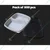 800pcs, PARAS 2 Compartment Mini Platter with Transparent Lid