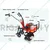 Riga Italy Mini Power Tiller (CG 680), 2 Stroke, 3.5 HP and 68cc Displacement