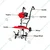 Heady Duty 2 Stroke 52 CC 2 in 1 Mini Power Tiller / Mini Cultivator With Flat & Deep Tilling Blades
