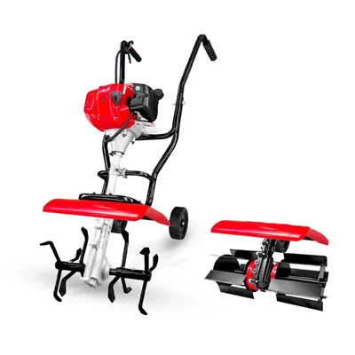 Heady Duty 2 Stroke 52 CC 2 in 1 Mini Power Tiller / Mini Cultivator With Flat & Deep Tilling Blades