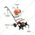 GT Shakti Mini Power Tiller With 2 Stroke 63 CC Heavy Powerful Engine