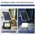 Gramstrong Solar 100 W Cool White Waterproof Mini Semi Flood Light with 5 W Solar Panel and Remote