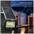 Gramstrong Solar 100 W Cool White Waterproof Mini Semi Flood Light with 5 W Solar Panel and Remote
