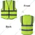 Safe Zone Safety Jacket - Pockets, 360° Visibility Multipurpose With 2 Inch Reflective Stripes At Front & Back Green colour(Pack-1 Pcs )