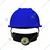 Gravitech Pack of 1, 4, 20 Blue HDPE Safety Helmet with Ratchet Type Adjustment for Industrial Use (STRONG CAP-R)(Pack-1 pc)