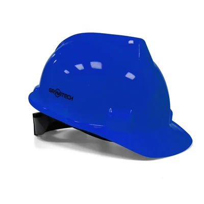 Gravitech Pack of 1, 4, 20 Blue HDPE Safety Helmet with Ratchet Type Adjustment for Industrial Use (STRONG CAP-R)(Pack-1 pc)