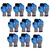 Minsales 10 Pair Safety Gloves - Nylon Nitrile Half Coated, Cut Resistant, Heat Resistant for Industrial Use