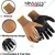 Minsales 10 Pair Safety Gloves - Reusable, Free Size, Nitrile Coated, Nylon Cotton, Unisex for Industrial Use
