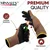 Minsales 10 Pair Safety Gloves - Reusable, Free Size, Nitrile Coated, Nylon Cotton, Unisex for Industrial Use