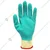 Minsales 15 Pair Safety Gloves - Green Colour,Latex Coated, Reusable for Industrial Use