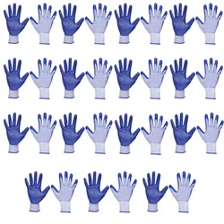 Minsales 15 Pair Safety Gloves - Cut Protection, Nitrile Coating, Full Fingered for Industrial Use