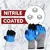 Minsales 12 Pair Safety Gloves - Nylon Nitrile Half Coated, Heat Resistant, Cut Resistant for Industrial Use