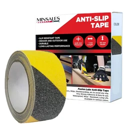 Minsales Anti Skid Tape - 20 Meter x 50 MM, Fall Resistant, PET Material and Solvent Acrylic Adhesive