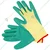 Minsales 20 Pair Safety Gloves - Green Colour,Latex Coated, Reusable for Industrial Use