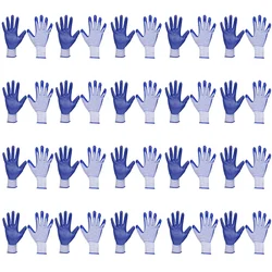 Minsales 20 Pair Safety Gloves - Cut Protection, Nitrile Coating, Full Fingered for Industrial Use