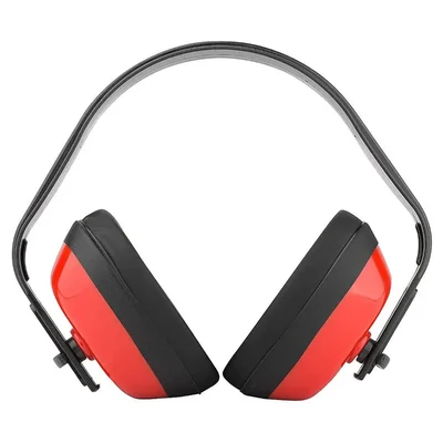 Minsales Earmuff - Hearing Protection 21 dB, Class A, Red & Black Colour, Free Size
