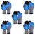 Minsales 5 Pair Safety Gloves - Nylon Nitrile Half Coated, Cut Resistant, Heat Resistant for Industrial Use