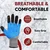 Minsales 5 Pair Safety Gloves - Nylon Nitrile Half Coated, Cut Resistant, Heat Resistant for Industrial Use