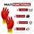 Minsales 5 Pair Safety Gloves - PVC Coating, Cut Resistant, Nylon Shell with yellow Crinkle Finish