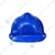 Gravitech Pack of 3 Blue HDPE Safety Helmet Pin Lock Type Adjustment for Industrial Use (STRONG CAP-P)