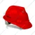 Gravitech Pack of 3 Red HDPE Safety Helmet Pin Lock Type Adjustment for Industrial Use (STRONG CAP-P)