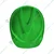 Gravitech Pack of 3 Green HDPE Safety Helmet Pin Lock Type Adjustment for Industrial Use (STRONG CAP-P)