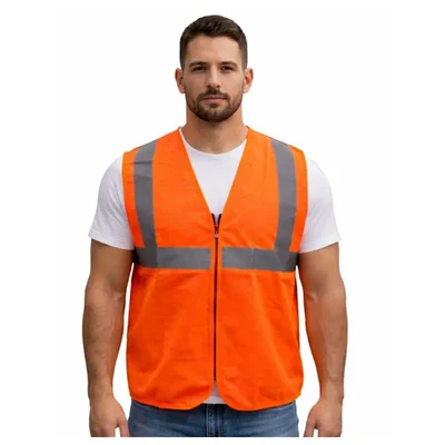 Minsales Pack Of 2,12,24 Pcs Safety Jacket - 360° Visibility Multipurpose With 2 Inch Reflective Stripes At Front & Back(Pack-2 Pcs)