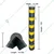 Minsales 1000 mm Pack of 2 Parking Safety Pillar - Rubber, Corner Bounce Shape, With Yellow Reflective Tape