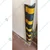 Minsales 1000 mm Pack of 2 Parking Safety Pillar - Rubber, Corner Bounce Shape, With Yellow Reflective Tape